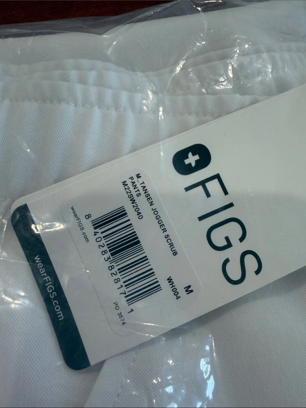 Brand new Figs White Jogger M Tansen Scrub Medium